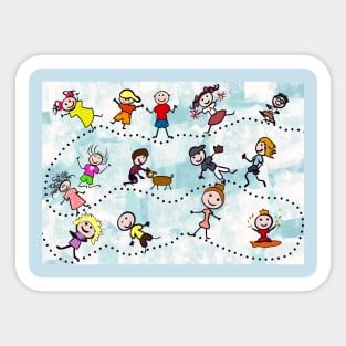 Stick Kids Sticker